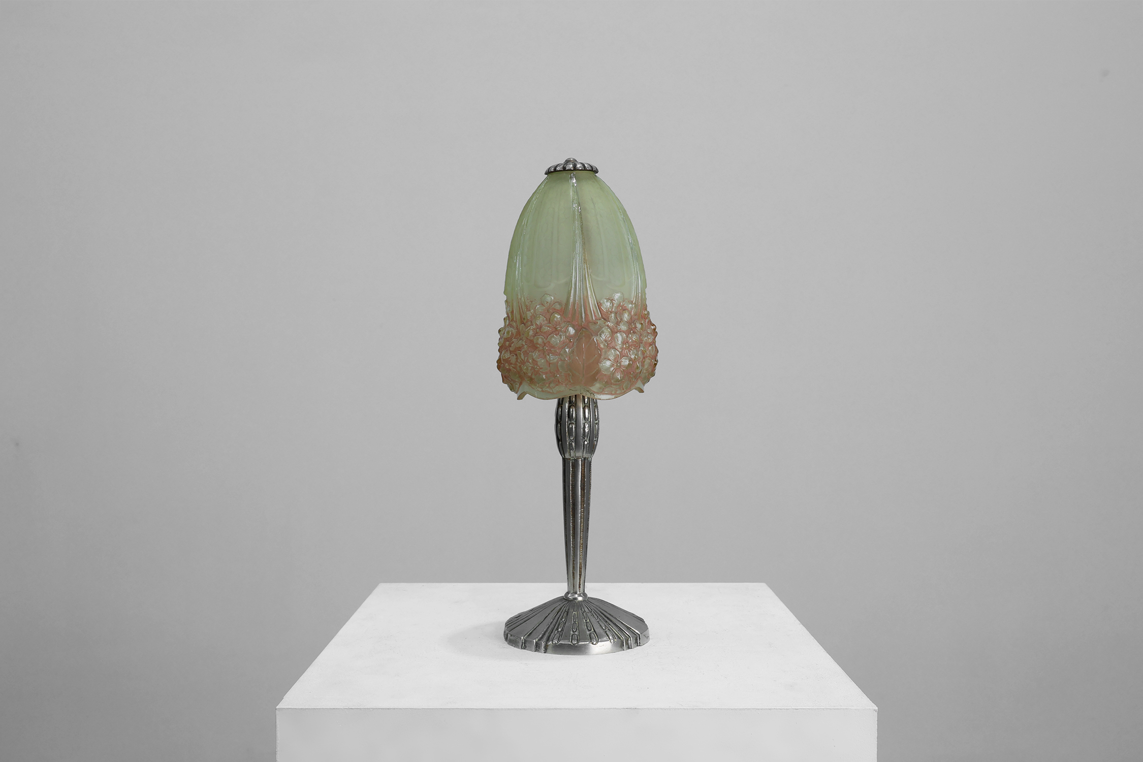 Art Nouveau Table Lamp by Muller Frères for Hettier & Vincent, France ca. 1910thumbnail